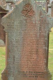 Dalrymple family grave at Girthon Cemetery.